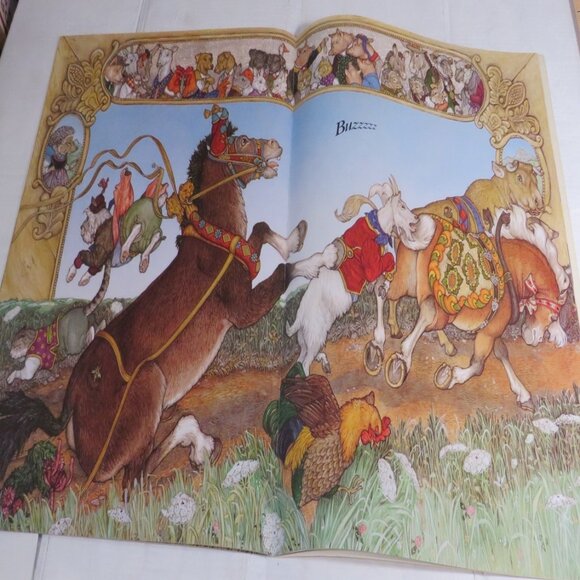 Berlioz the Bear BIG BOOK (almost 2 feet tall) By Jan Brett, Scholastic - Picture 7 of 11